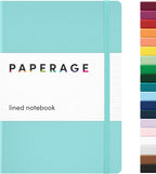 PAPERAGE Lined Journal Notebook, 160 Pages, Medium 5.6 in x 8 in by PAPERAGE