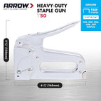 Arrow HT50 Heavy Duty Hammer Tacker + Arrow T50 Heavy Duty Staple Gun