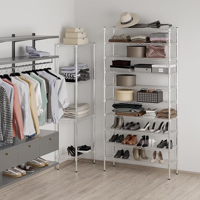 Regal Altair 14" Deep x 42" Wide x 86" Height Wire Shelving Kit | 10-Tier | NSF - Image 5