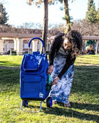 dbest products Trolley Dolly Blue Foldable Shopping cart - Image 8