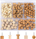 Thumb Tacks for Bulletin Boards, Wooden Push Pins by LYroo