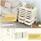 Giantex 12 Drawers Rolling Storage Cart, Classroom Organizers - Image 5