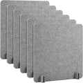 Kisston 6 Pack Acoustic Desk Divider Desk Partition 24 x 24" Stand Up by Kisston