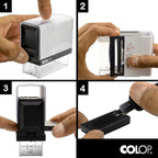 COLOP Medium Size Self Inking Custom Text Stamp - Image 6