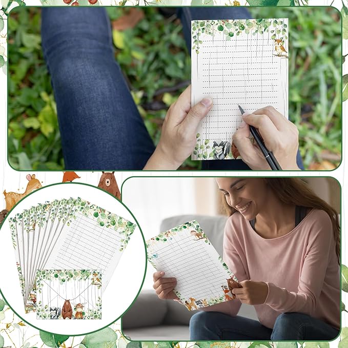 TaoBary 160 Pcs Stationery Paper Set 50 Double Sided Stationery Papers - Image 6