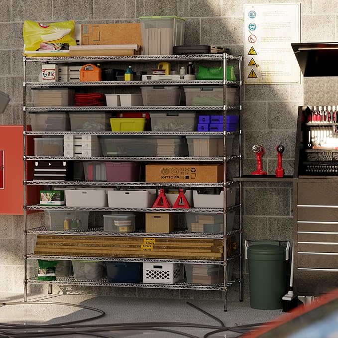 Regal Altair 24" Deep x 72" Wide x 86" Height Wire Shelving Kit | 10-Tier | NSF - Image 6