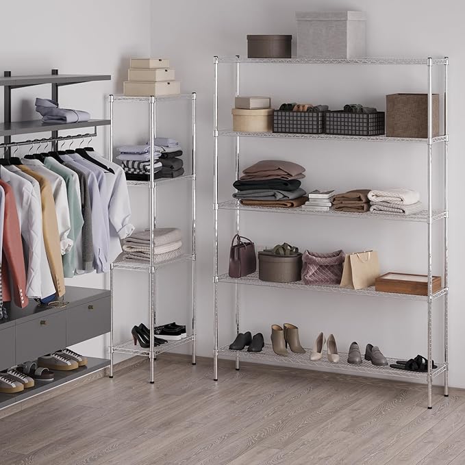 Regal Altair 14" Deep x 60" Wide x 86" Height Wire Shelving Kit | 5-Tier | NSF - Image 5