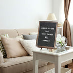 Felt Letter Board with Rustic Vintage Frame and Stand 12x16 inch, Numbers and - Image 5