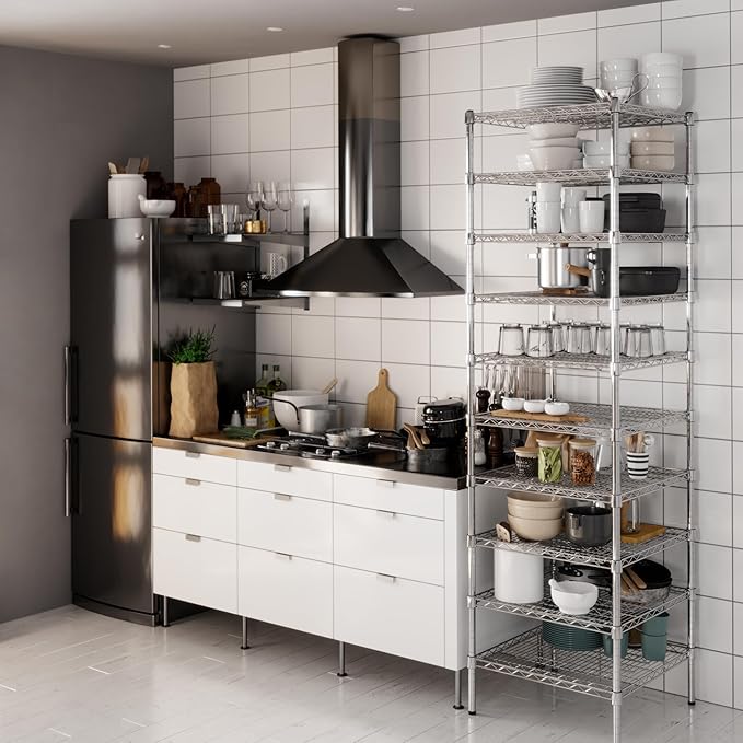 Regal Altair 24" Deep x 24" Wide x 86" Height Wire Shelving Kit | 10-Tier | NSF - Image 6