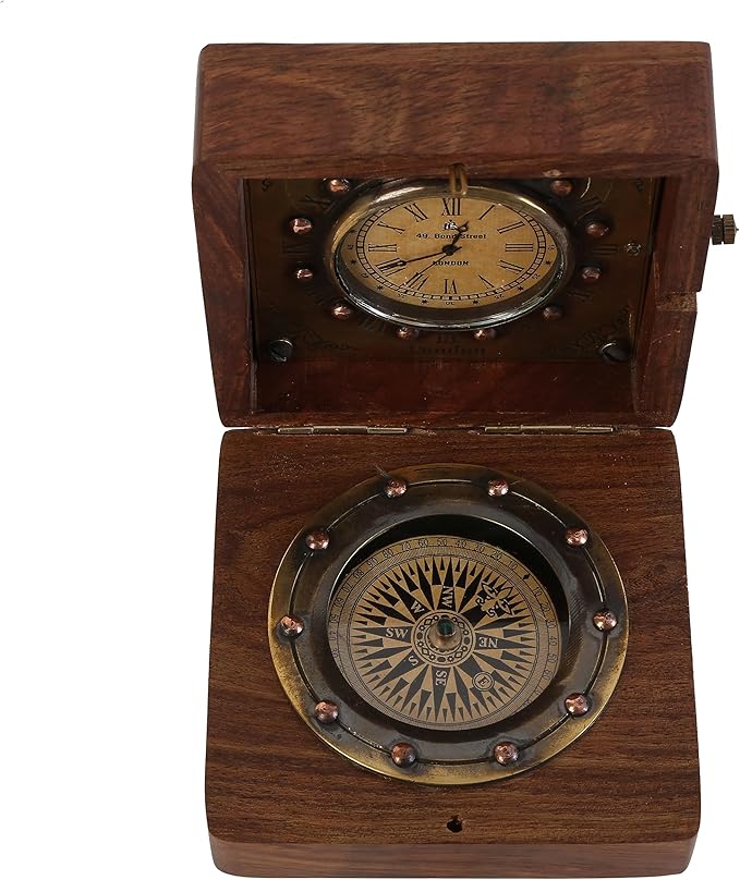 Handmade Brass Sundial Compass - Image 6