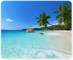 Auhoahsil Mouse Pad, 12 x 10 in Summer Beach Theme Computer Mouse Pad by Auhoahsil