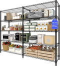 MilleLoom 5-Tier Storage Shelves, H-Shaped/L-shaped Shelf by Unknown
