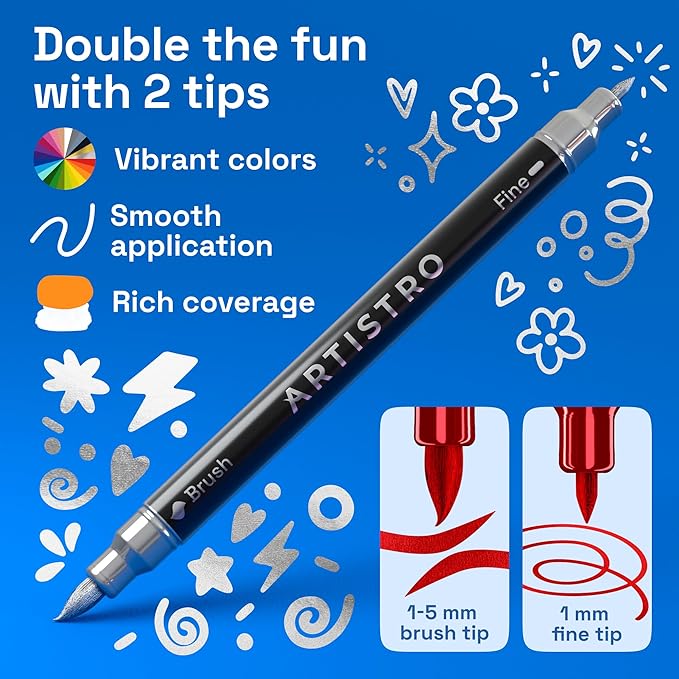 ARTISTRO 36 Metallic Acrylic Paint Markers - Image 3