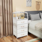 Furnulem Tall 4 Drawers Dresser, Vertical Storage Tower - Image 6