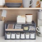 STORi STAX Plastic Stackable Organizer Drawers Classic Grey | 12.5" Wide | Set - Image 5