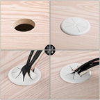 HYCC 10 Pack 2 Inch Flexible Desk Grommet, Organize Wires and Cables on Office - Image 3