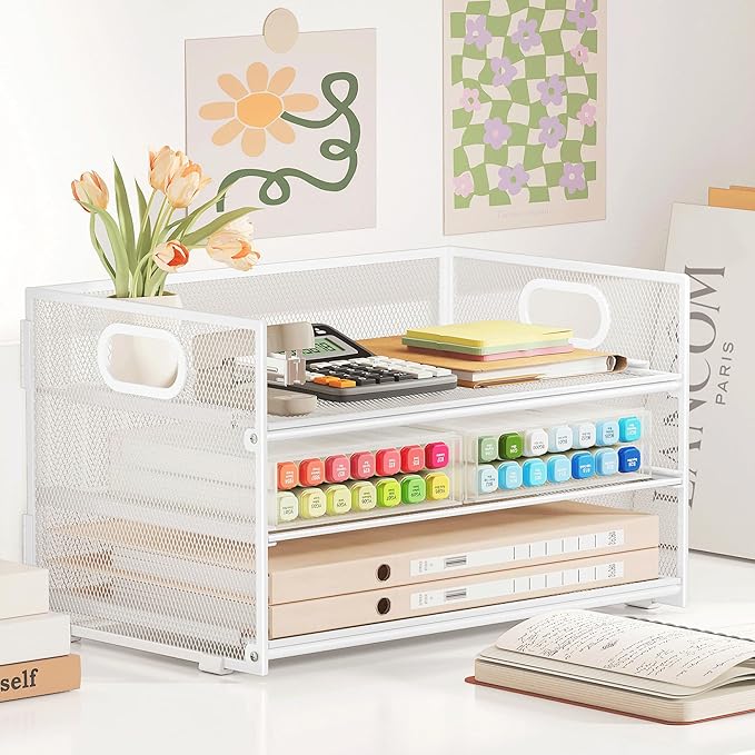 Subekyu 3 Tier Letter Tray Paper Organizer - Image 5