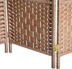 HOMCOM Room Divider, 3 Panel Folding Privacy Screen, 6FT Tall Portable Wicker - Image 9