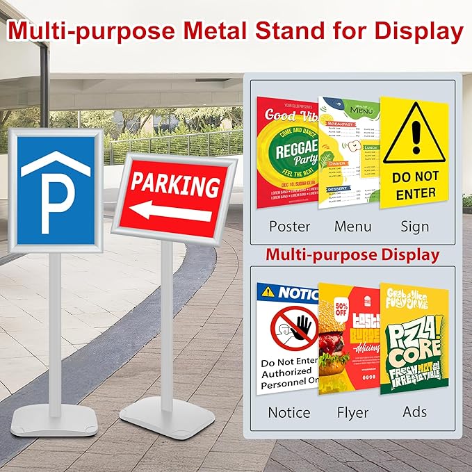 VAIIGO Heavy Duty Standing Sign Holder 11x17 Inch - Image 7