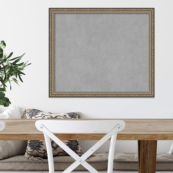 Amanti Art Silver Framed Magnetic Board 22x26 Medium Vision Board - Image 5