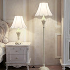 GOSO Bell Lamp Shades Set of 2 Medium Off White, Scalloped Lamp Shade - Image 6