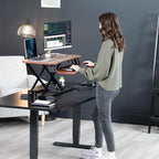 VIVO 32 inch Desk Converter, K Series, Height Adjustable Sit to Stand Riser - Image 9