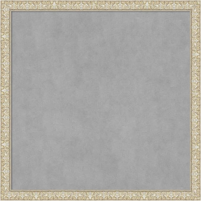 Amanti Art Silver Framed Magnetic Board 26x26 Medium Vision Board by AmantiArt
