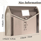 10 Pieces Plastic File Folders Envelope Expanding File Wallet Organizer - Image 2