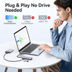 USB-C Hub Multiport Adapter for MacBook Air/Pro - 6 in 1 HDMI Dongle - Image 6