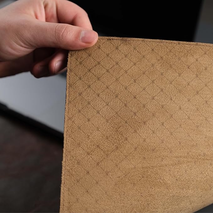 TORONATA Jersey Genuine Calfskin Leather Desk Pad, Office Desk Mat - Image 4