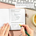 Clever Fox Password Book with alphabetical tabs. Internet Address Organizer - Image 5