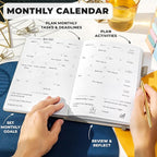 Clever Fox Planner Premium Edition – Undated Luxurious Weekly & Monthly Planner - Image 4