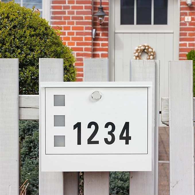 LAND·VOI Locking Mailbox Wall Mounted, Metal Postbox - Image 6