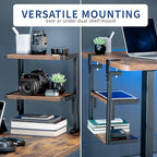 VIVO Clamp-on 13 inch Above or Below Desk 2-Tier Shelving Unit - Image 4