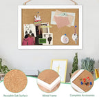 Cork Board Bulletin Board 12 x 7.8 Inches - Image 3