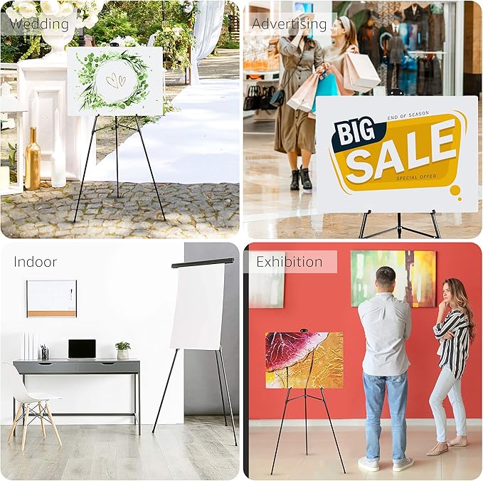 Amazon Basics High Boardroom Aluminum Flipchart Whiteboard and Display Easel - Image 7