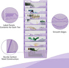 EasyPAG 10 Pocket Mesh Wall File Organizer, Hanging Paper Folder Holder - Image 3