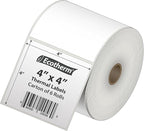 4" x 4" Thermal Labels | 6 Rolls | 4200 Labels | fits Zebra, Offnova Thermal - Image 2