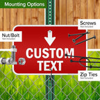 Custom Arrow, Custom Directional Sign, Down Arrow, 12x18 Inches, 3M EGP - Image 5