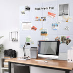 AKTOP White Cork Bulletin Board 47"x35", 12 Pack Removable Felt Cork Board Tiles - Image 8