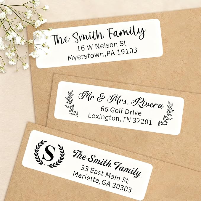 EDSG Personalized Return Address Labels, Custom Address Stickers on Sheets - Image 4