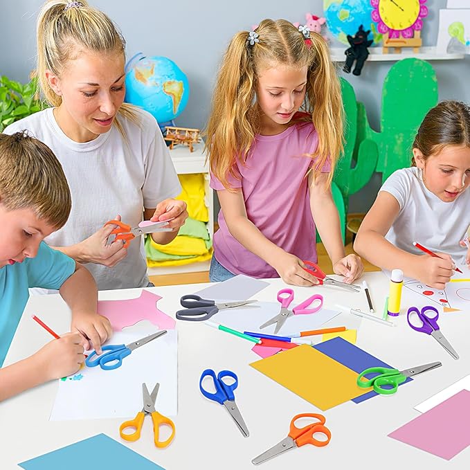 Toidgy 150 Packs Kids Scissors, 5 Inch Scissors Bulk - Image 6