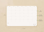 Undated Monthly Planner Notepad, Desk Calendar - Image 3