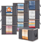 Lifewit 10 Pack Clothes Storage, Foldable Organization Bins by Lifewit