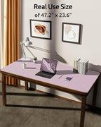 YSAGi Leather Desk Pad Protector, Office Desk Mat, Large Mouse Pad, Non-Slip PU - Image 3