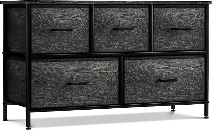 Sorbus Dresser with 5 Faux Wood Drawers - Image 7