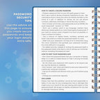 Clever Fox Password Book Spiral – Internet Address & Password Organizer - Image 5