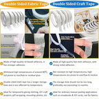 Double-Sided Fabric Tape, Hem Tape No Sew Double Sided Tape - Image 3