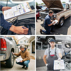 Colarr 540 Sheets 8 1/2" x 11 3/4" Multi Point Vehicle Inspection Report Form 3 - Image 6