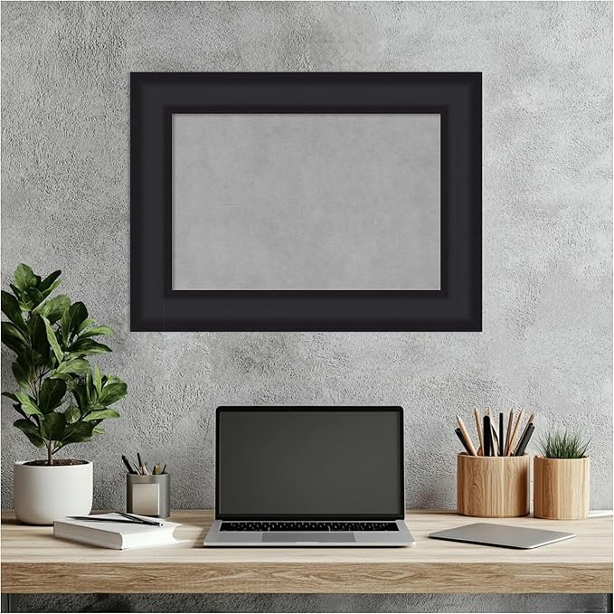 Amanti Art Black Framed Magnetic Board 17x23 Small Vision Board - Image 6